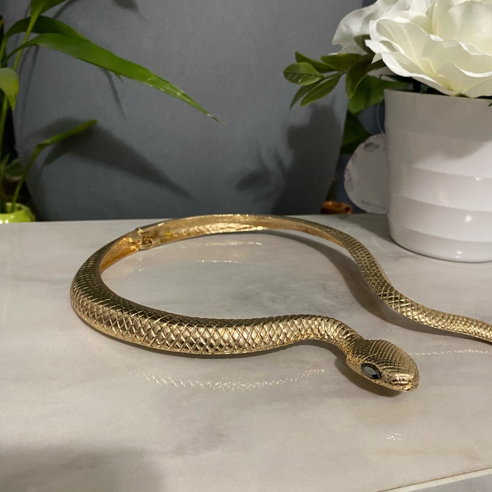 Beautiful snake necklace. Never worn by me. Gorgeous. - Picture 4 of 5